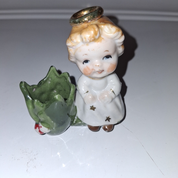 Made In Occupied Japan Cherub Angel Figurine Kawaii Antique RARE HTF Vintage - Picture 2 of 7